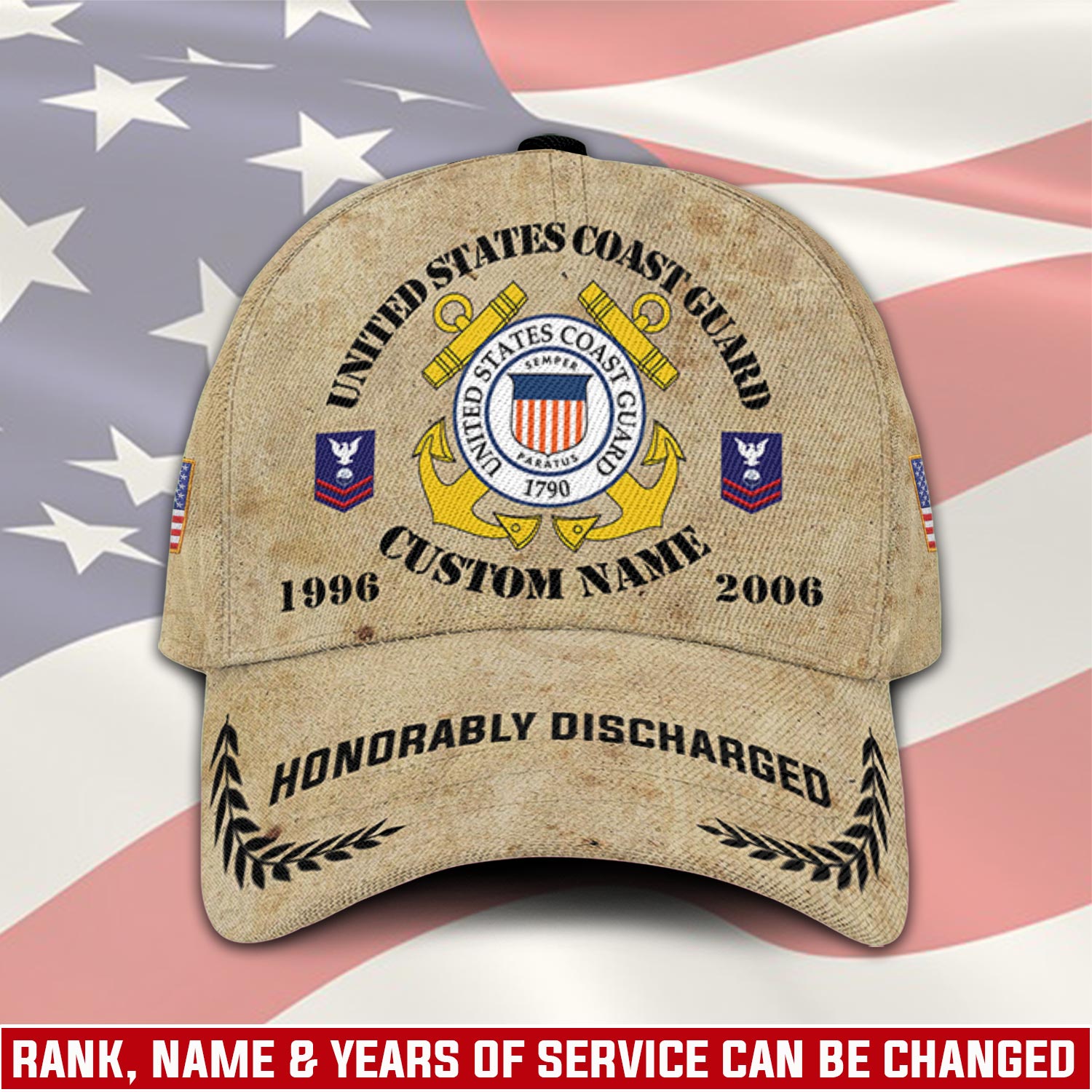 US Coast Guard, E 6 Red - Classic Cap