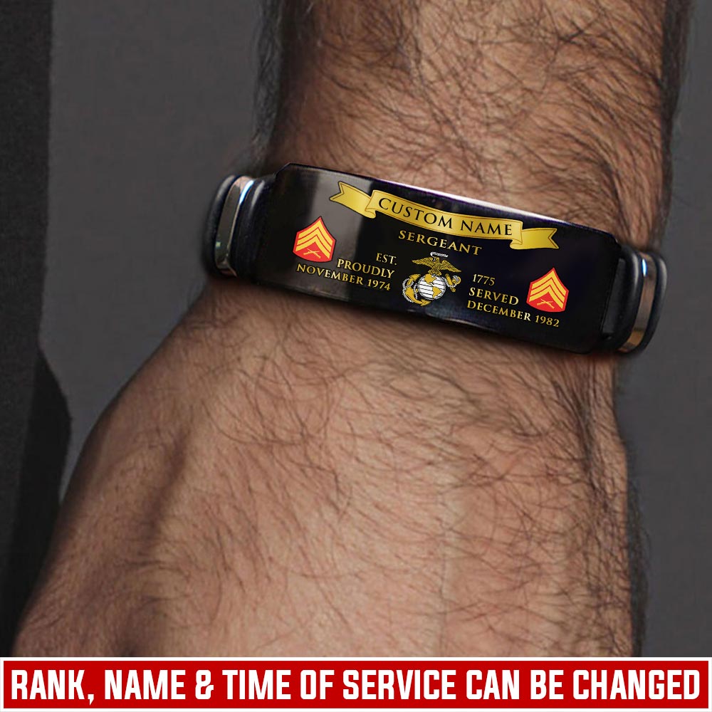 US Marine Corps, Honor, Duty, Service - Bracelet