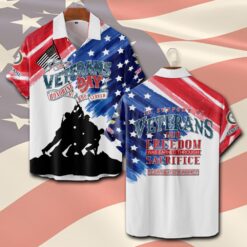 US Navy, Freedom Isn't Free - Short Sleeve Button Shirt