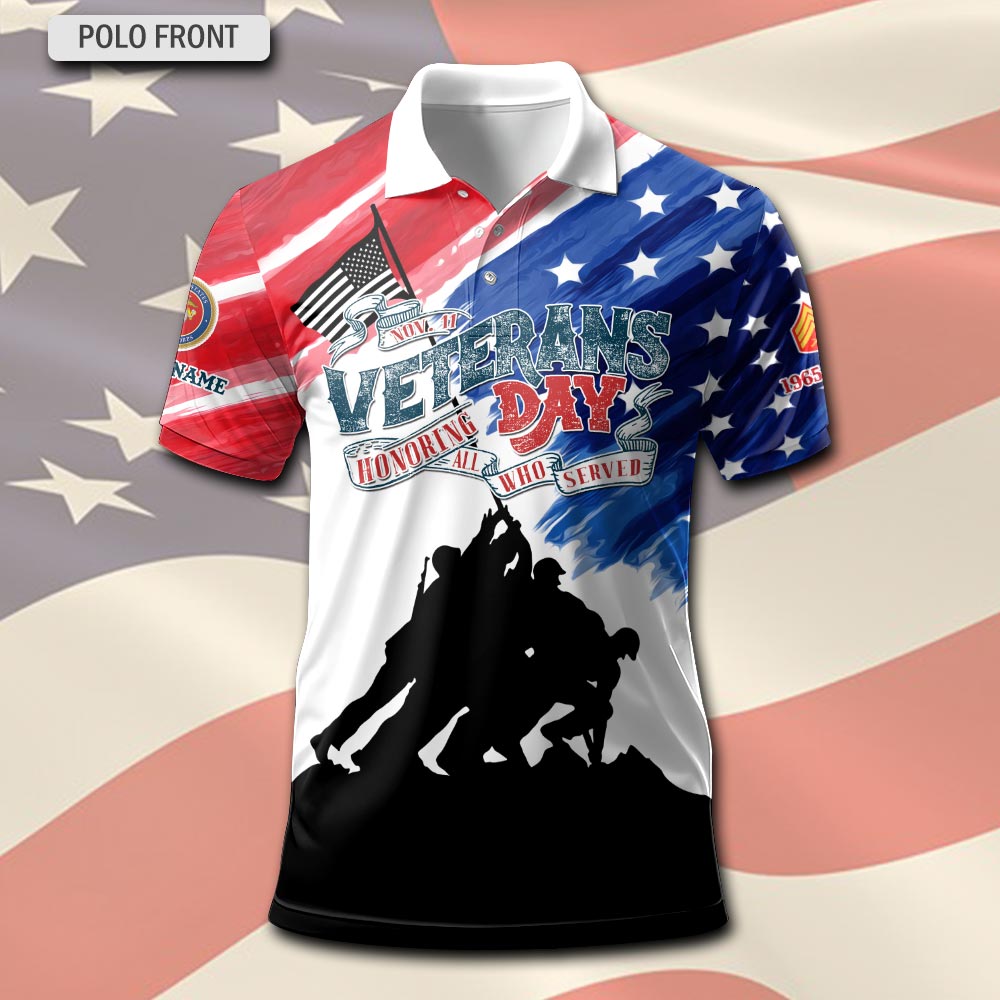 US Marine Corps, Served With Pride - Polo Shirt - Image 2