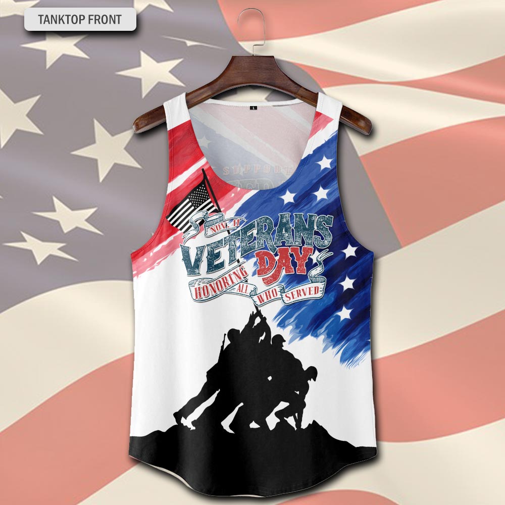 US Marine Corps, Always Remember, Never Forget - Tank-Top - Image 2