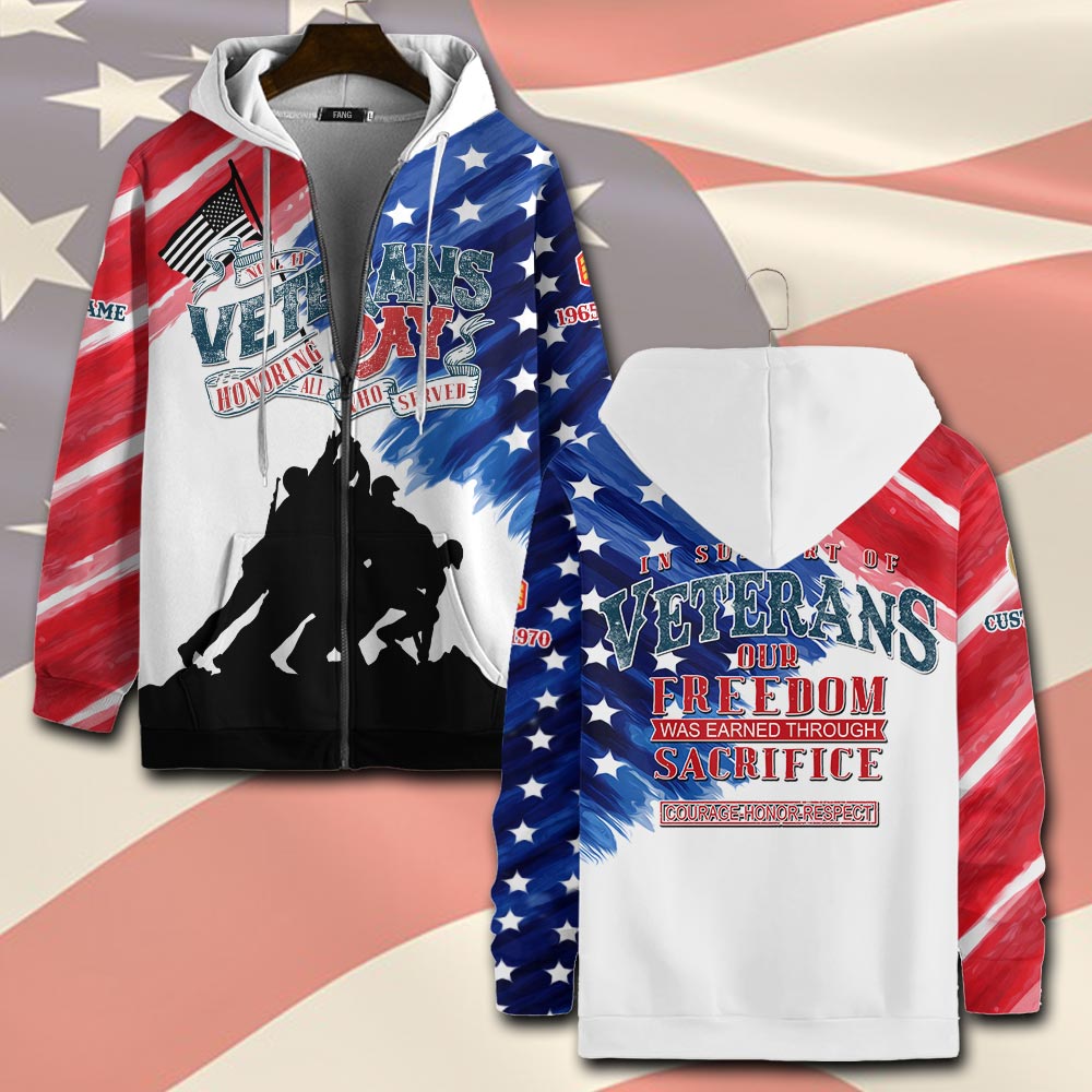 US Marine Corps, Once A Marine, Always A Marine - Zip Hoodie