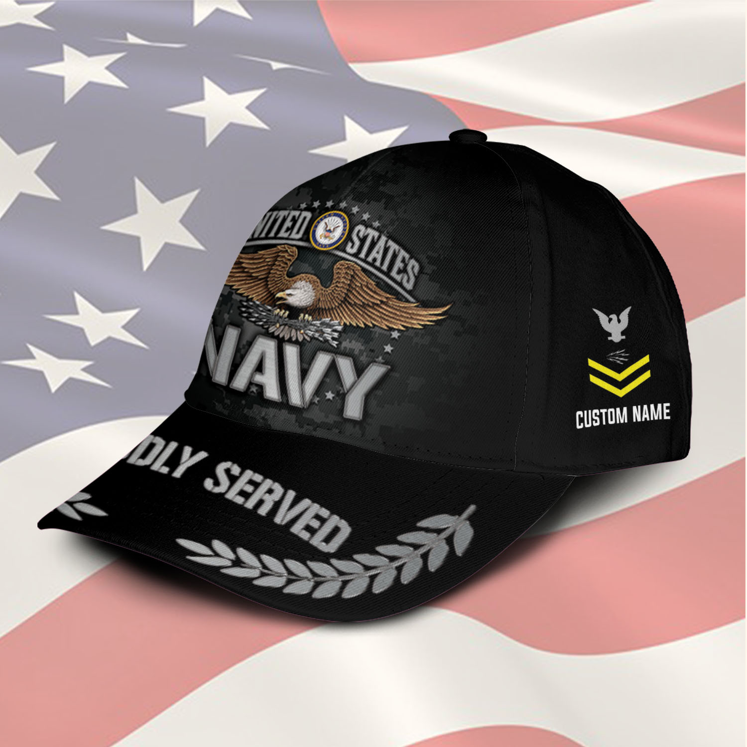US Navy, Duty, Honor, Country - Classic Cap - Image 2
