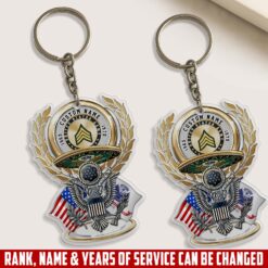 US Army, E 9 Army Command Sergeant Major - Acrylic Keychain