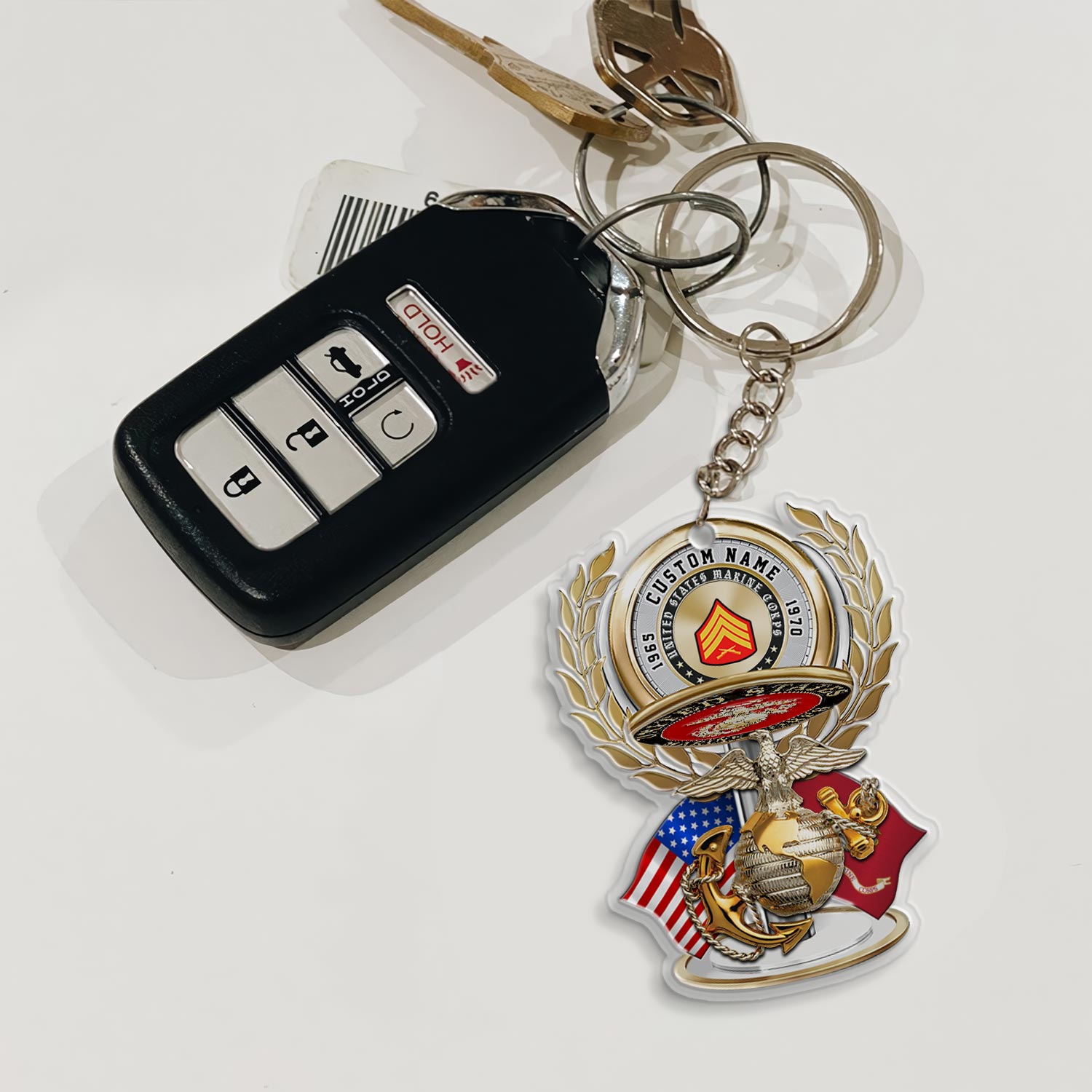 US Marine Corps, Proud To Have Served - Acrylic Keychain - Image 3