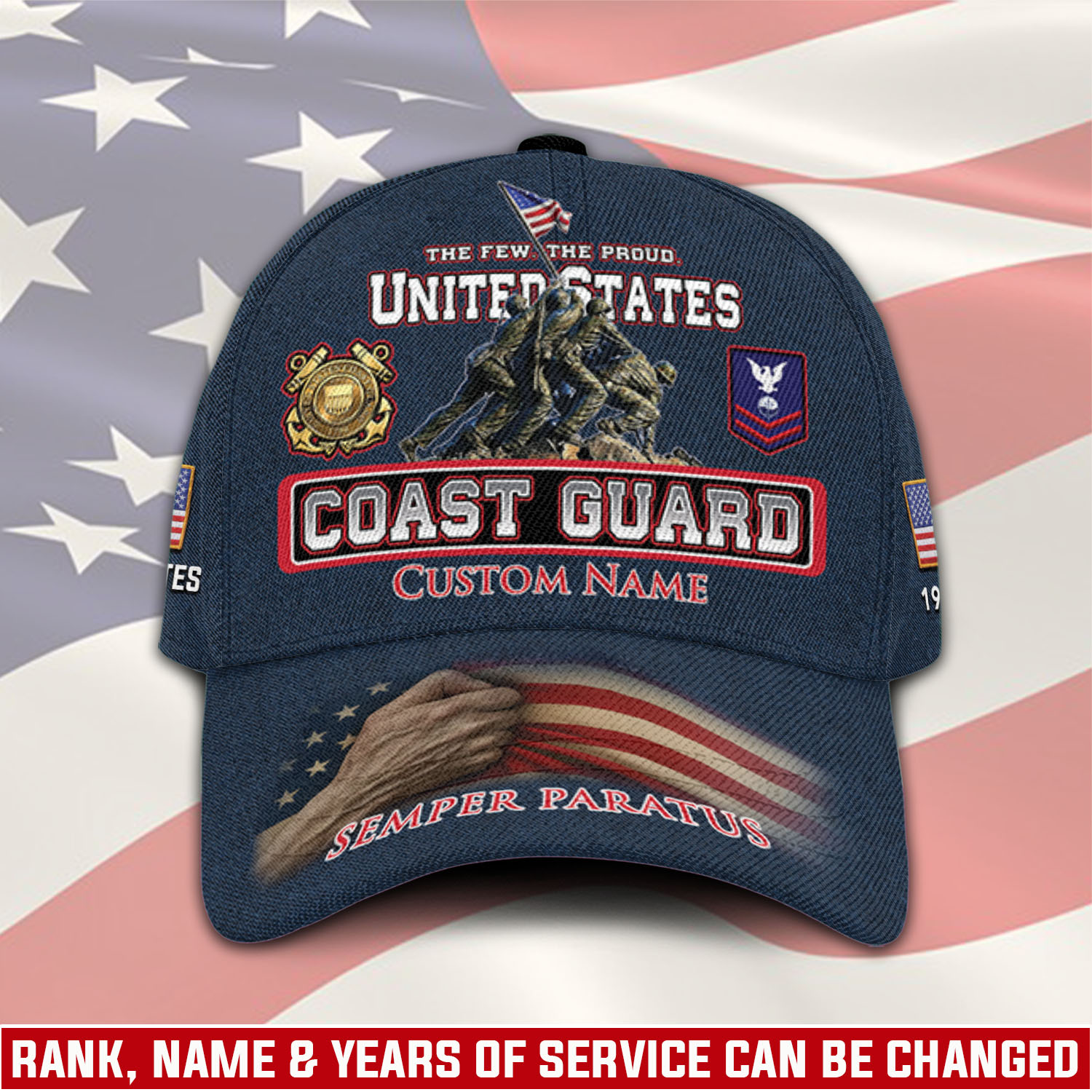 US Coast Guard, American By Birth, Veteran By Choice - Classic Cap