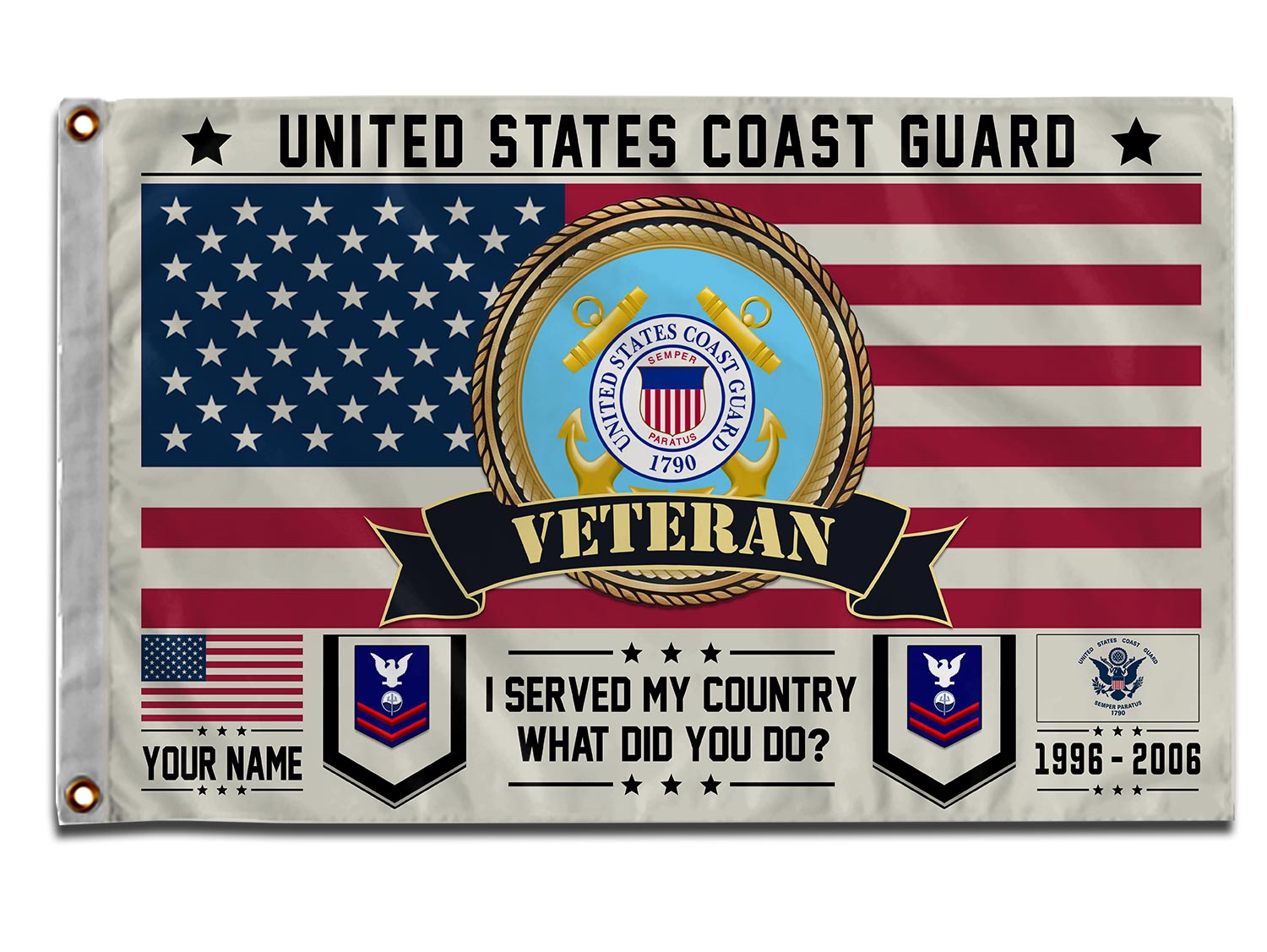 US Coast Guard, Second To None - Flying Flag 3×5 Feet(90×150 Cm) - Image 3