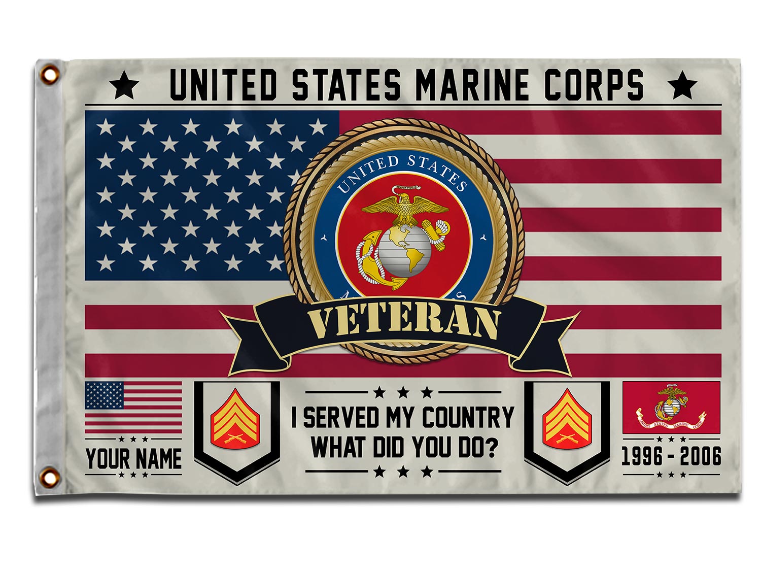 US Marine Corps, O 3 Marines Captain - Flying Flag 3×5 Feet(90×150 Cm) - Image 3