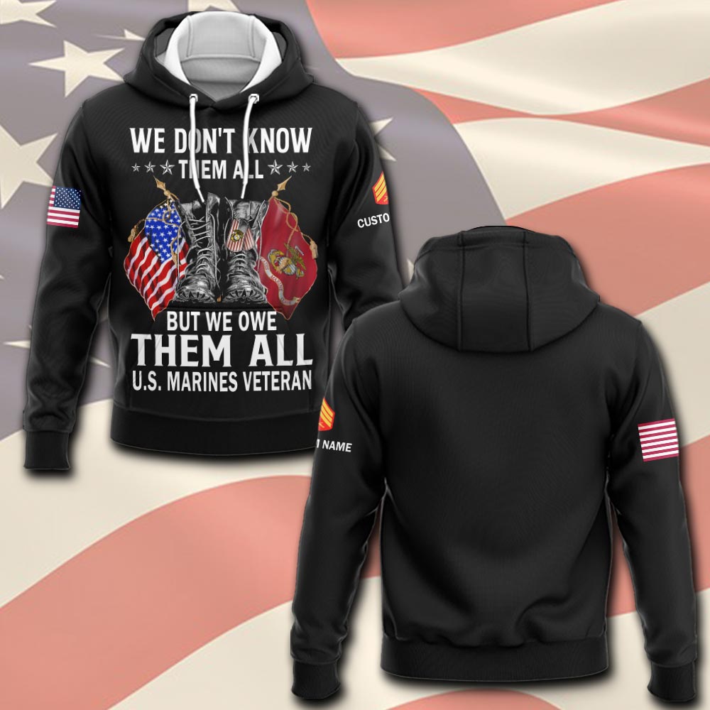 US Marine Corps, Freedom Over Fear - Hoodie