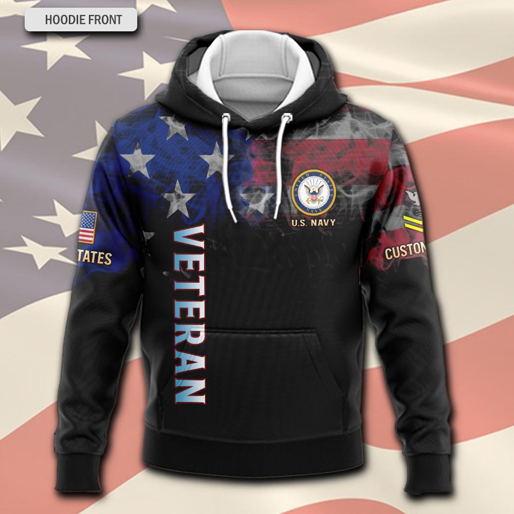 US Navy, Honoring All Who Served - Hoodie - Image 2