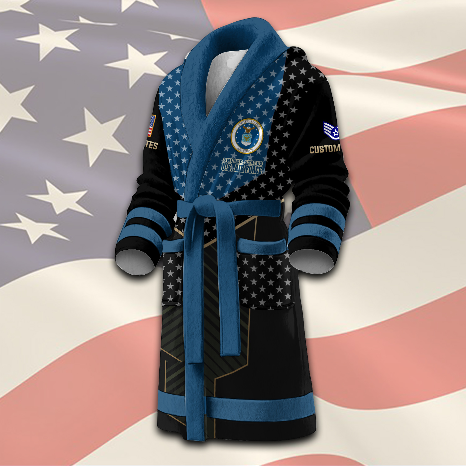 US Air Force, Proud Veteran - Night Gown - Image 2