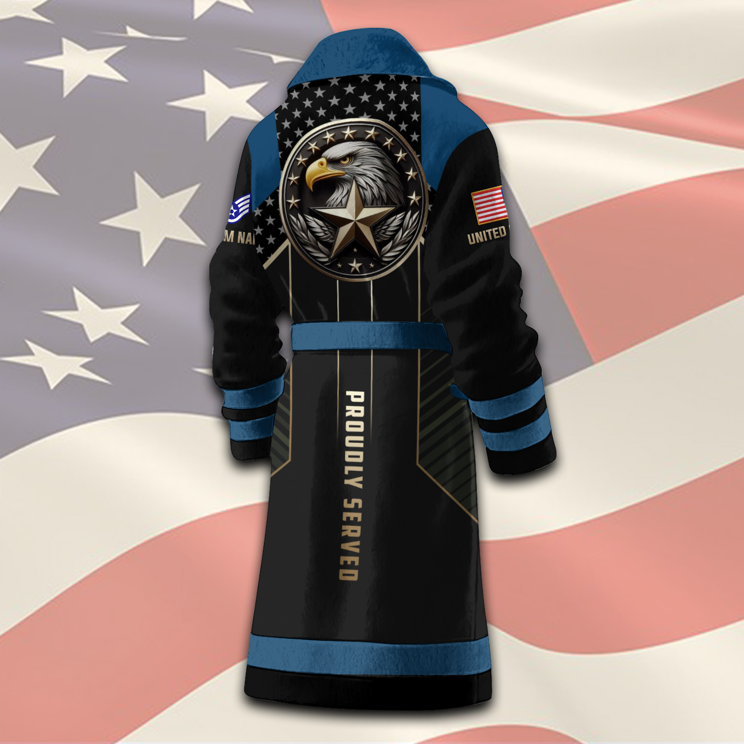 US Air Force, Proud Veteran - Night Gown - Image 3