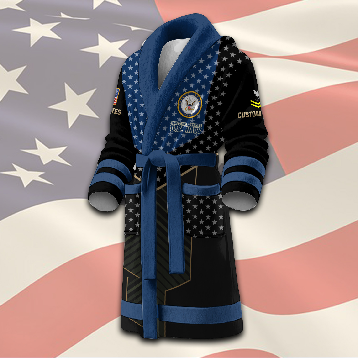 US Navy, E 3 Blue - Night Gown - Image 2