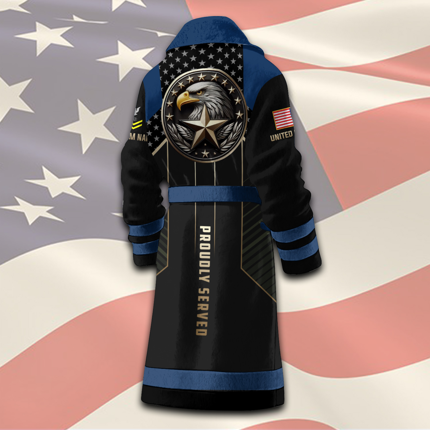 US Navy, E 3 Blue - Night Gown - Image 3