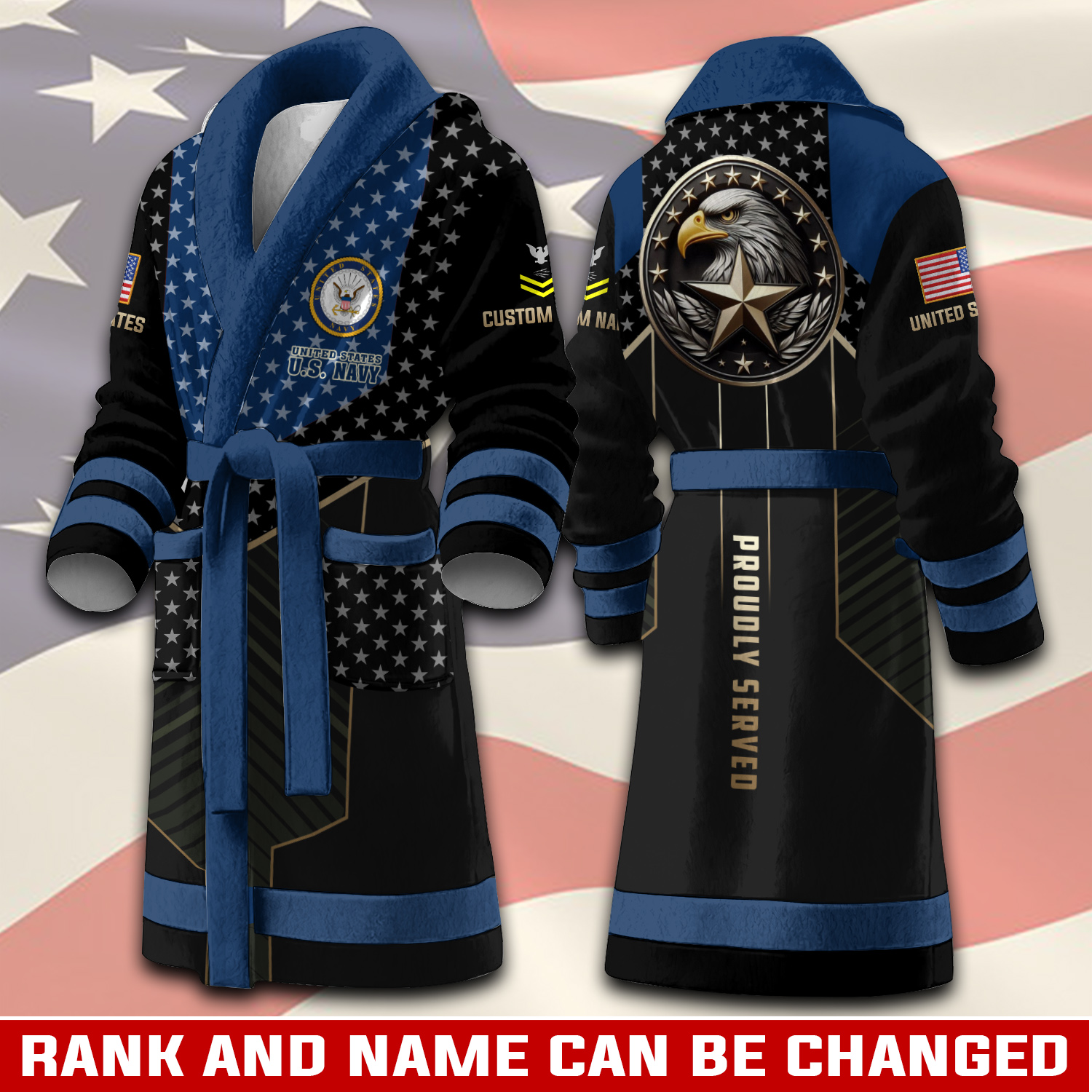 US Navy, E 3 Blue - Night Gown