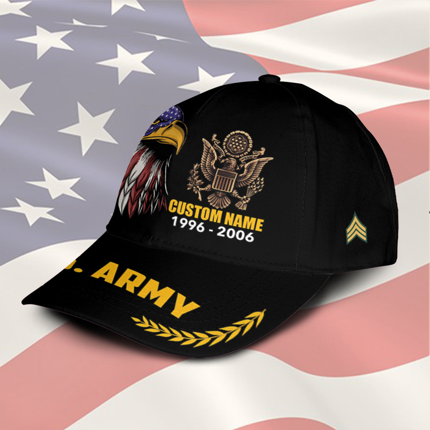 US Army, E 8 Army First Sergeant - Classic Cap - Image 2