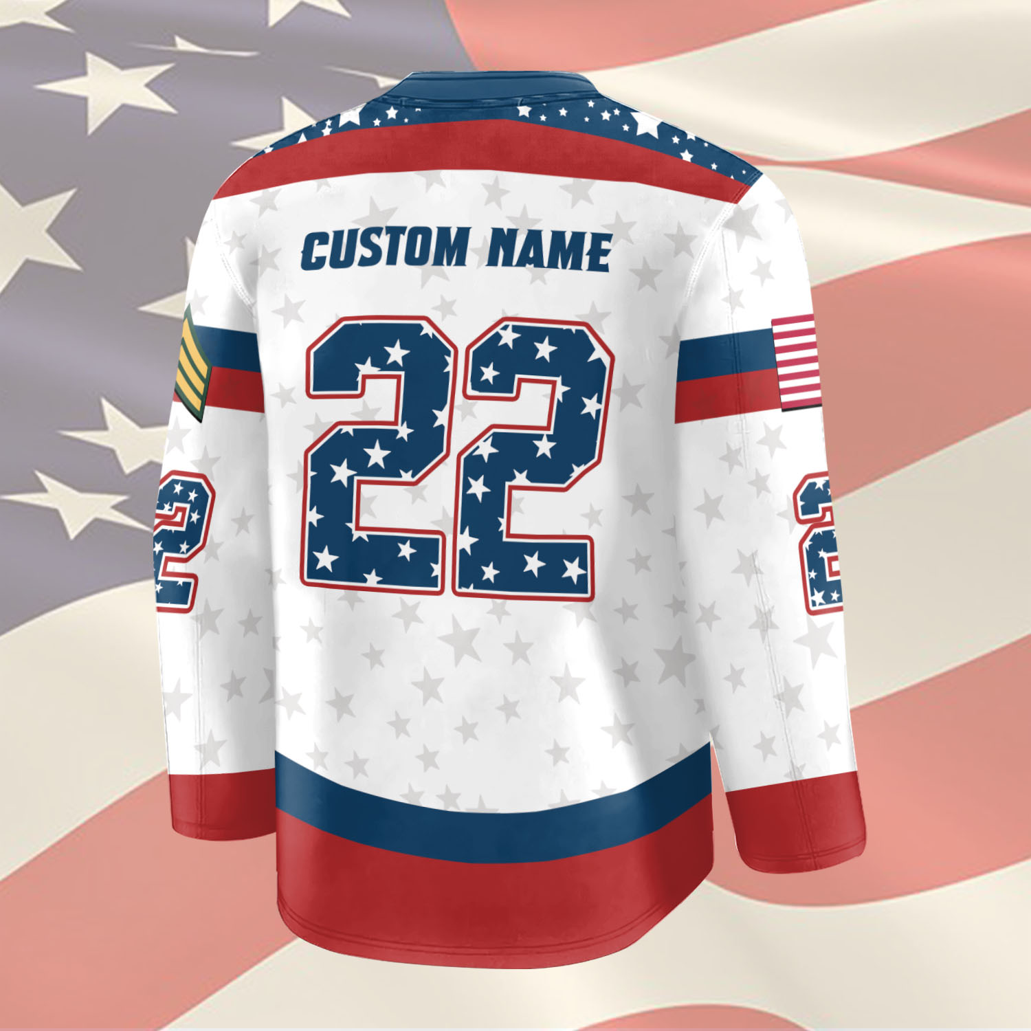 US Army, W 4 Army Chief Warrant Officer 4 - Hockey Jersey - Image 3