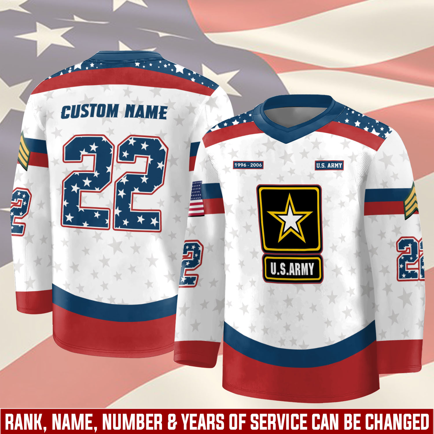US Army, W 4 Army Chief Warrant Officer 4 - Hockey Jersey