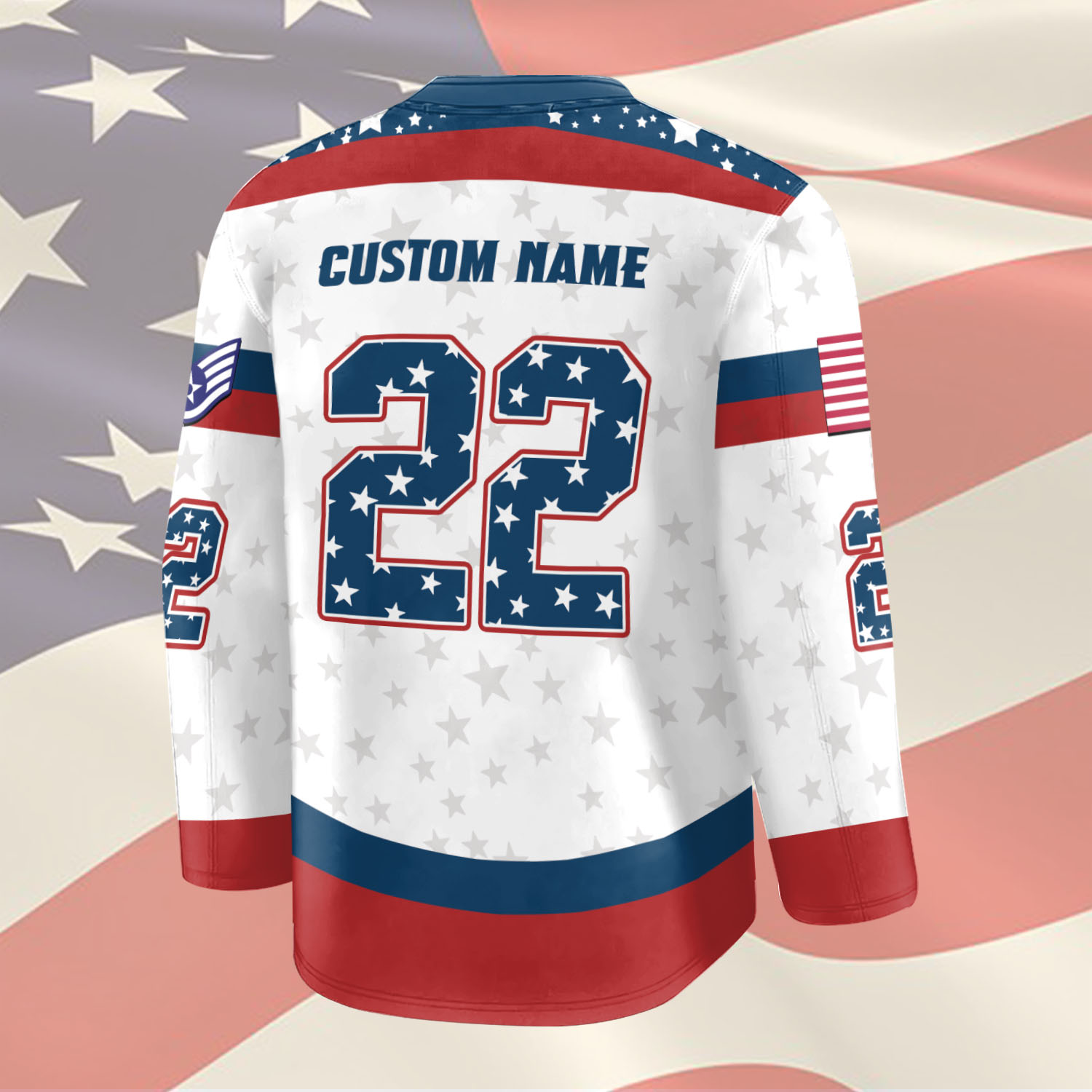 US Air Force , All Gave Some, Some Gave All - Hockey Jersey - Image 3