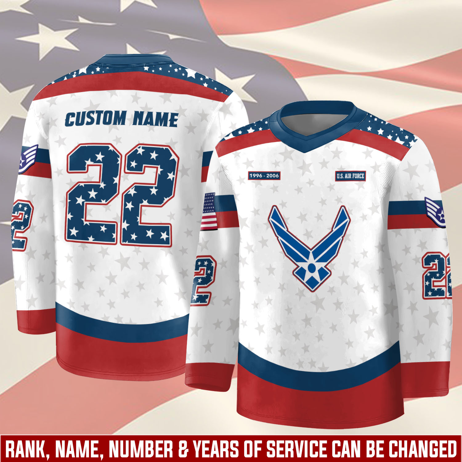 US Air Force , All Gave Some, Some Gave All - Hockey Jersey