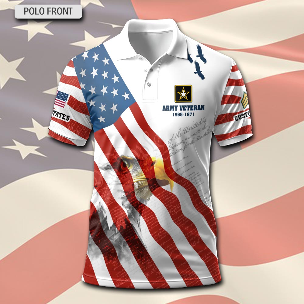 US Army, E 7 Army Sergeant First Class - Polo Shirt - Image 2