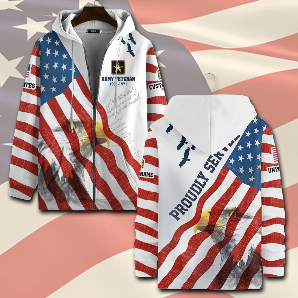 US Army, Lest We Forget - Zip Hoodie