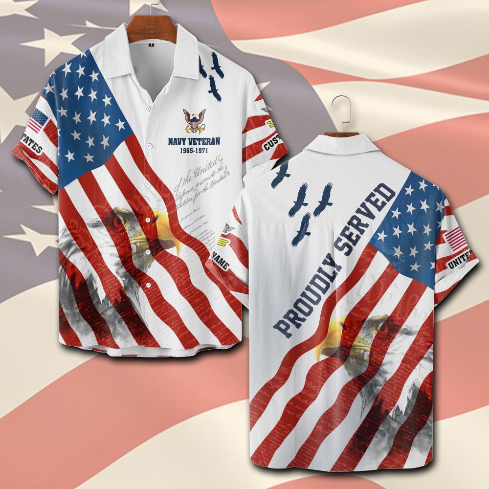US Navy, Remember - Honor - Respect - Short Sleeve Button Shirt