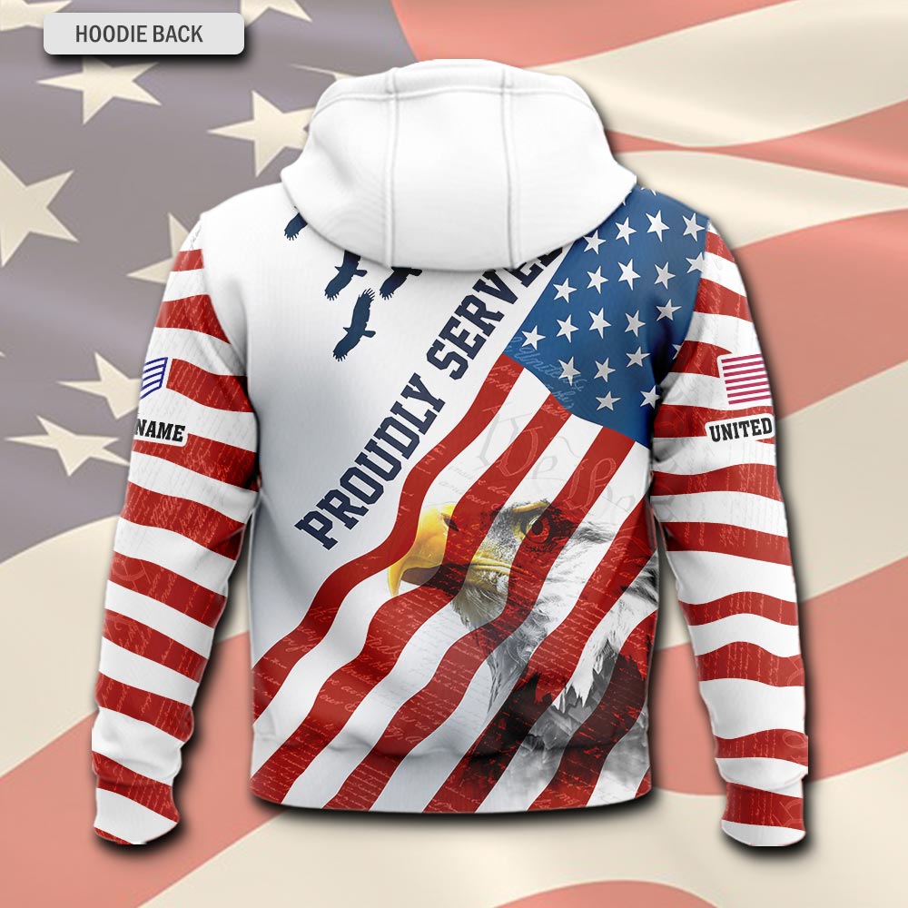 US Air Force , American By Birth, Veteran By Choice - Hoodie - Image 3