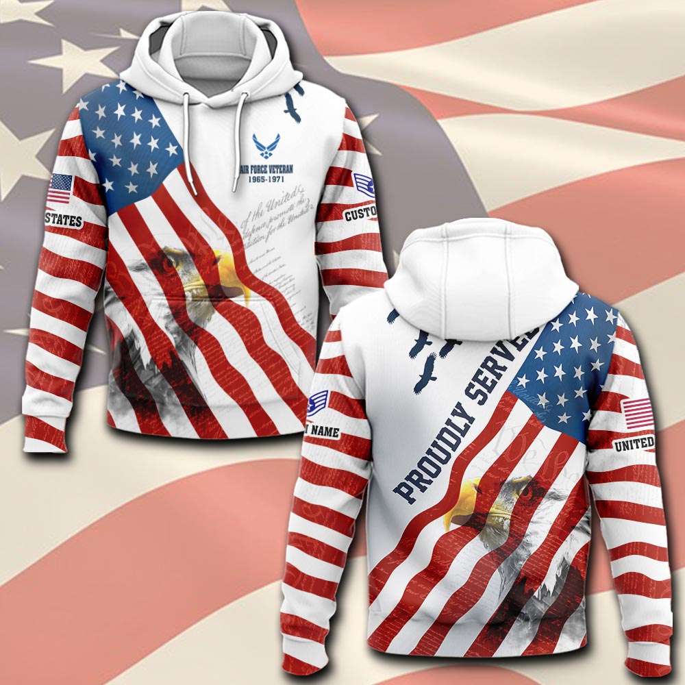 US Air Force , American By Birth, Veteran By Choice - Hoodie