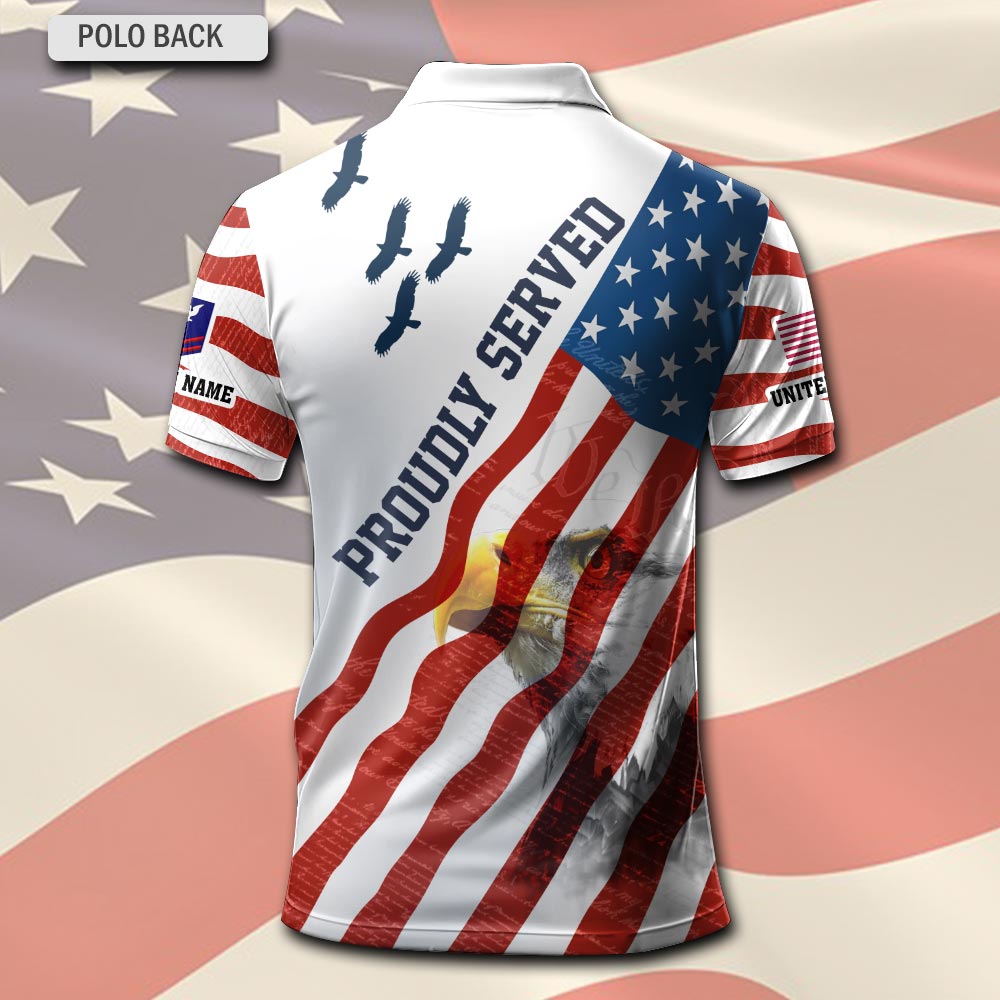 US Coast Guard, E 8 Gold - Polo Shirt - Image 3