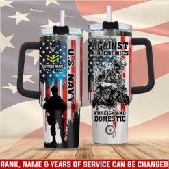 US Navy, Freedom Isn't Free - Stainless Steel Tumbler 40oz