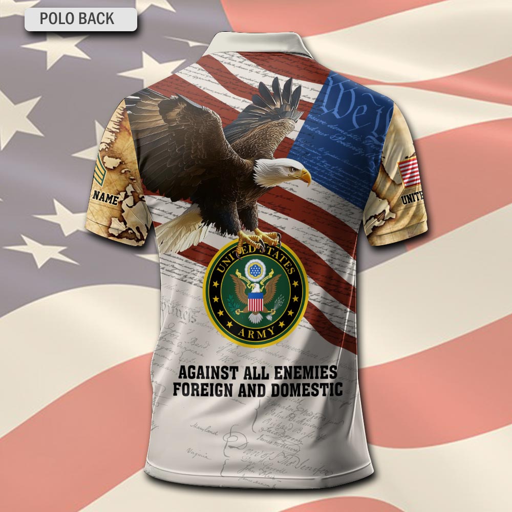 US Army, No One Gets Left Behind - Polo Shirt - Image 3