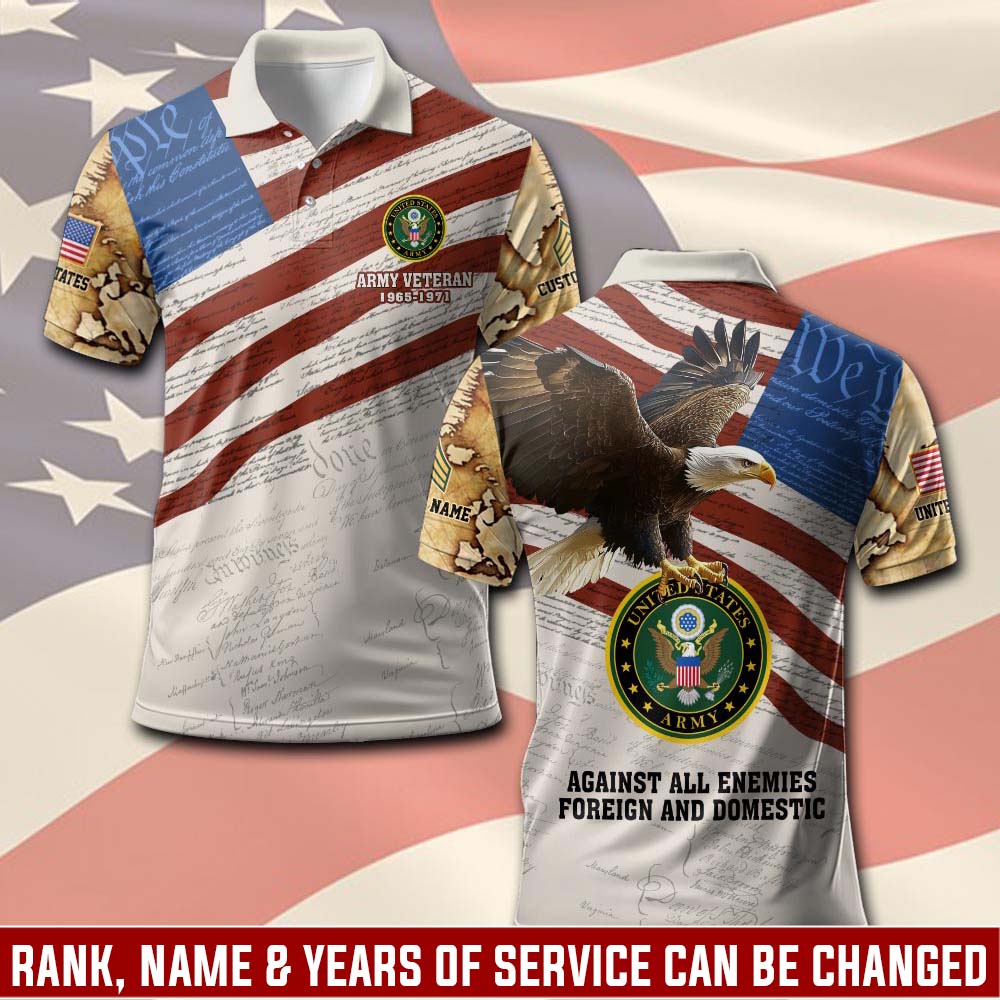 US Army, No One Gets Left Behind - Polo Shirt