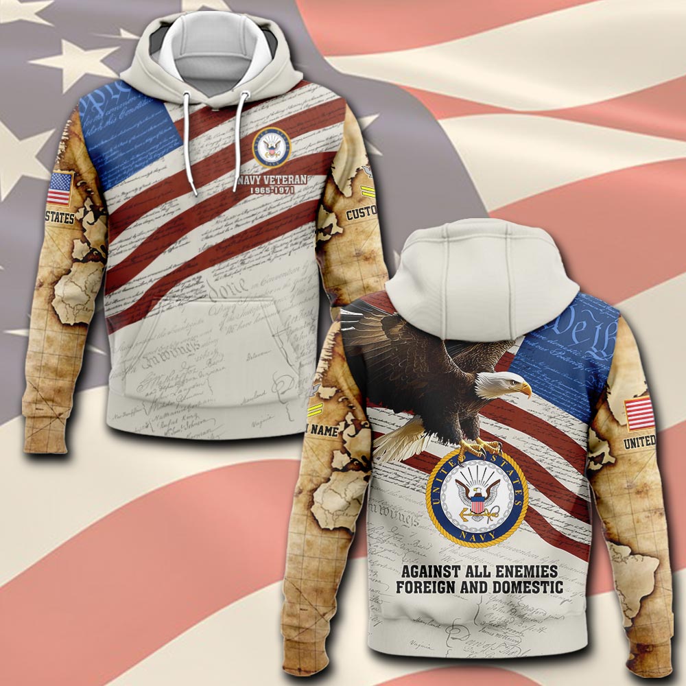US Navy, E 2 White - Hoodie