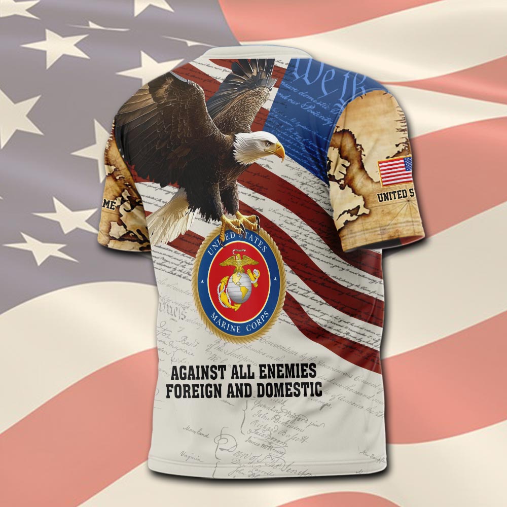 US Marine Corps, E 4 Marines Corporal - T-Shirt - Image 3