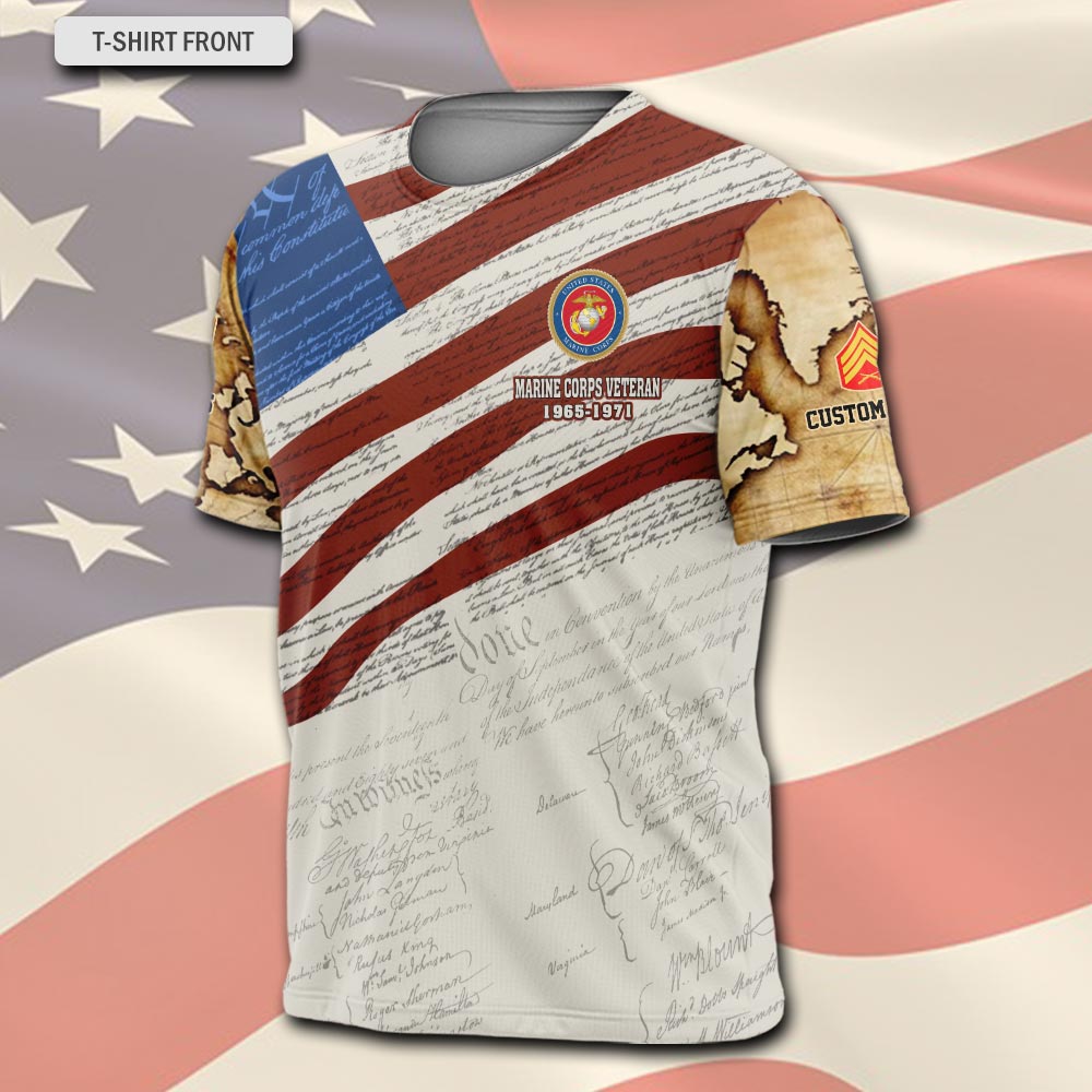 US Marine Corps, E 4 Marines Corporal - T-Shirt - Image 2