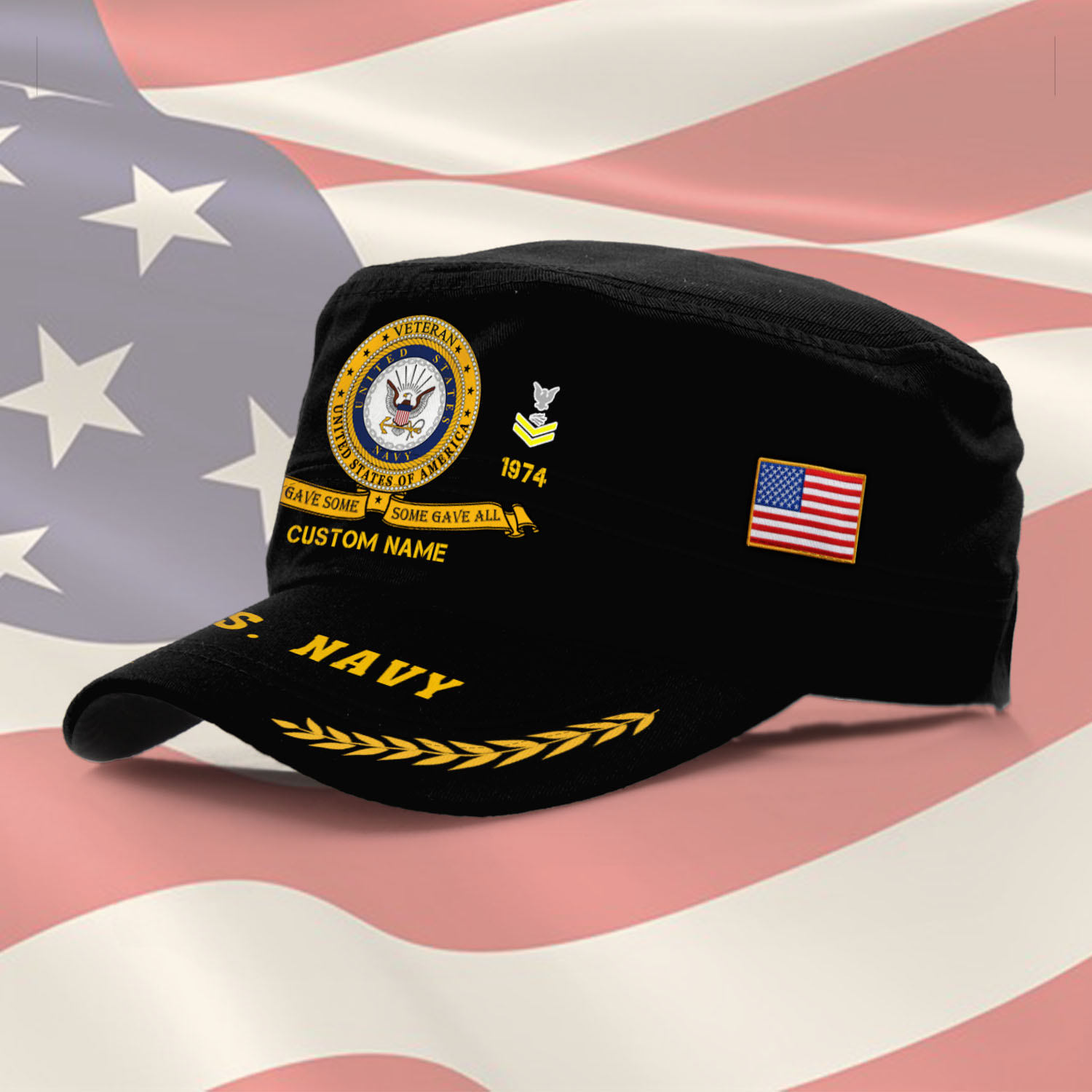 US Navy, I Walked The Walk - Military Cap - Image 2