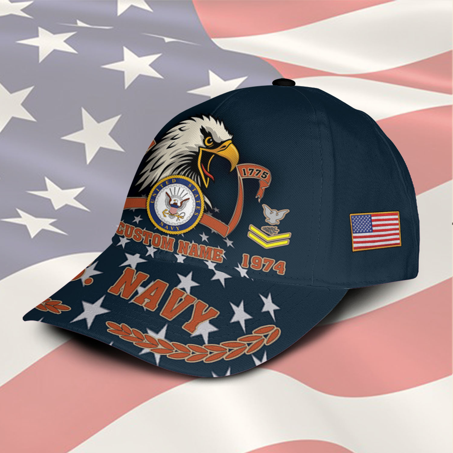 US Navy, Freedom Over Fear - Classic Cap - Image 2