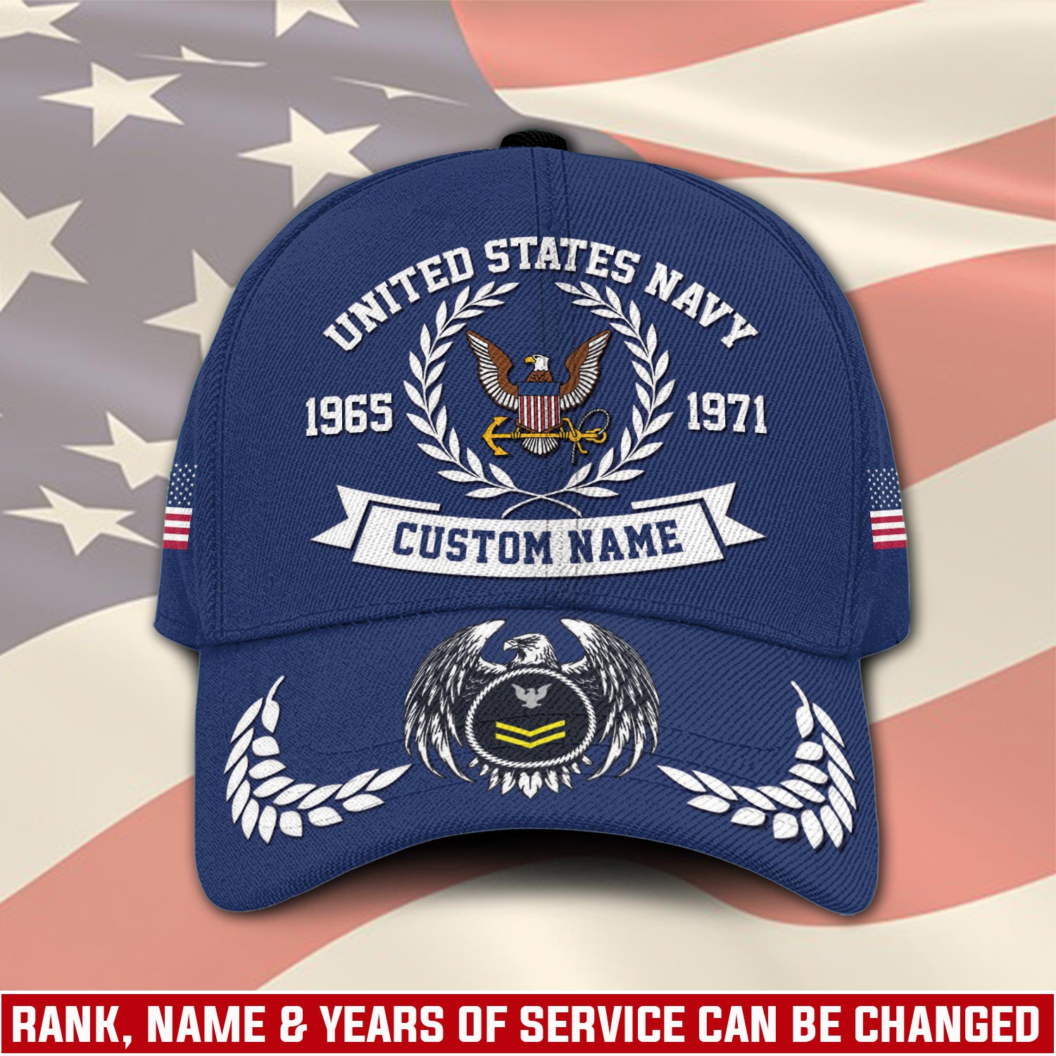 US Navy, E 6 Gold - Classic Cap