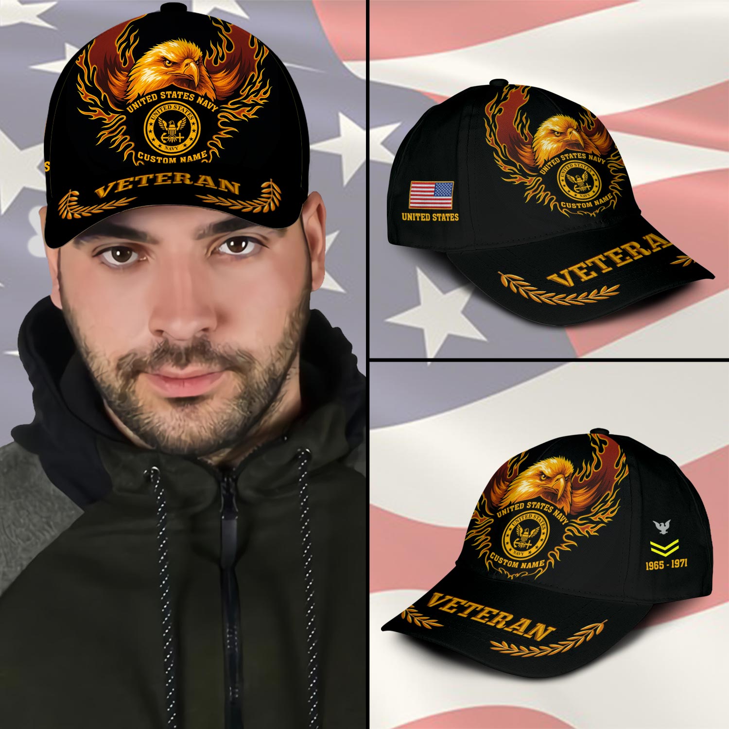 US Navy, Always Courageous - Classic Cap - Image 3