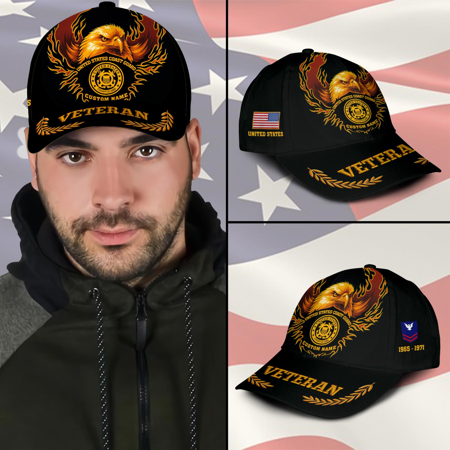 US Coast Guard, Served With Pride - Classic Cap - Image 3