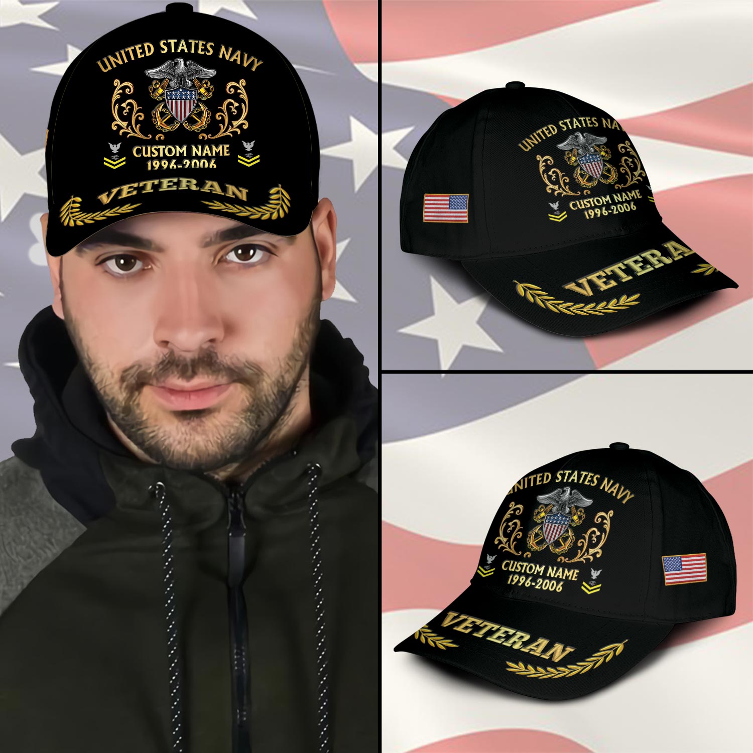 US Navy, Freedom Isn't Free - Classic Cap - Image 3