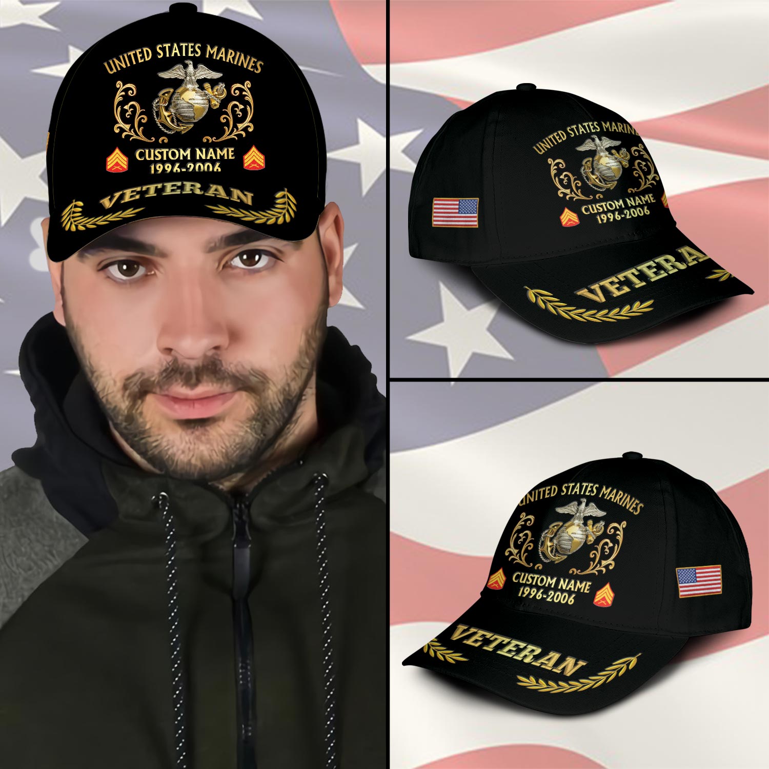 US Marine Corps, O 2 Marines First Lieutenant - Classic Cap - Image 3