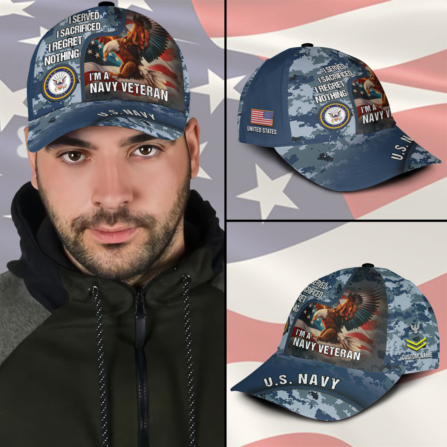 US Navy, The Sea is Ours - Classic Cap - Image 3