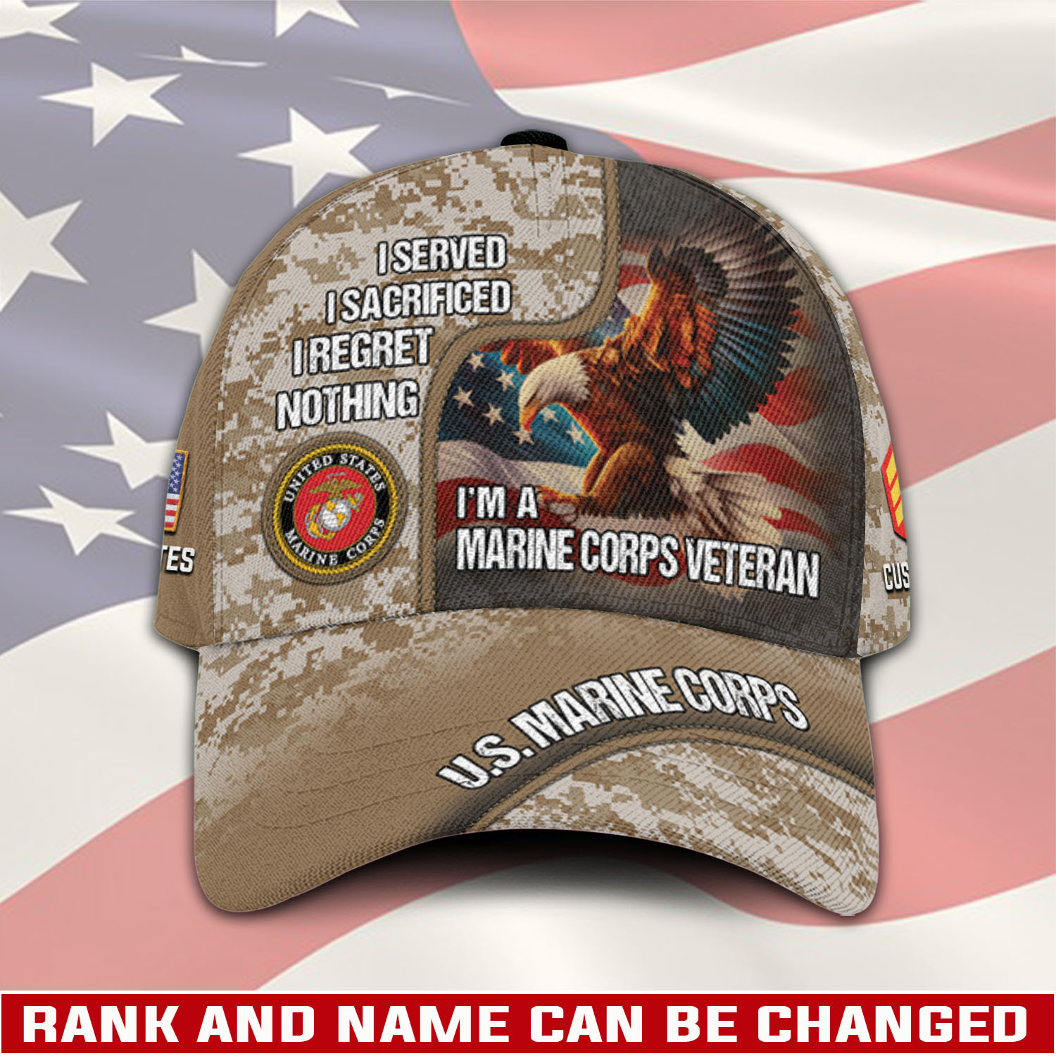 US Marine Corps, E 6 Marines Staff Sergeant - Classic Cap