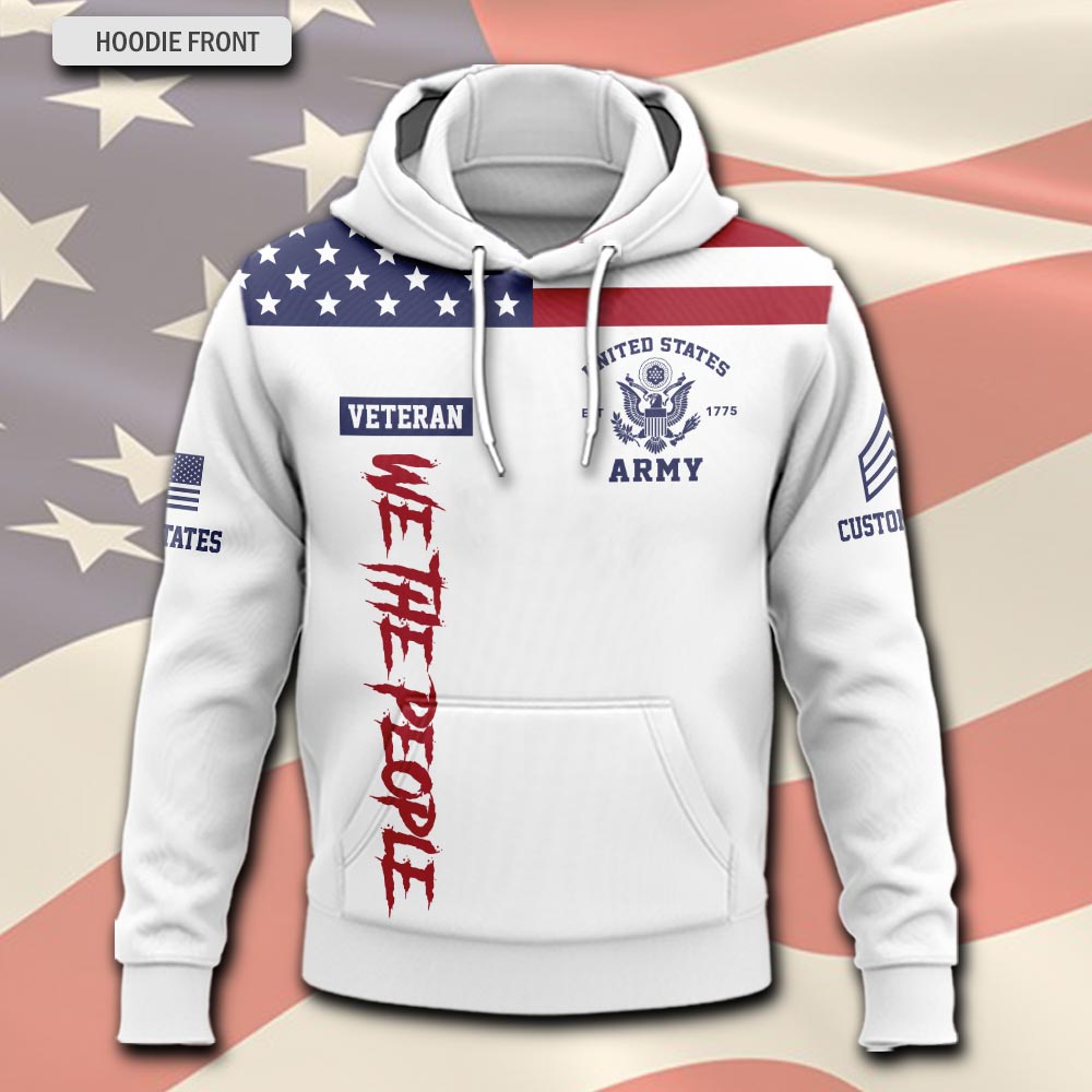 US Army, O 3 Army Captain - Hoodie - Image 2