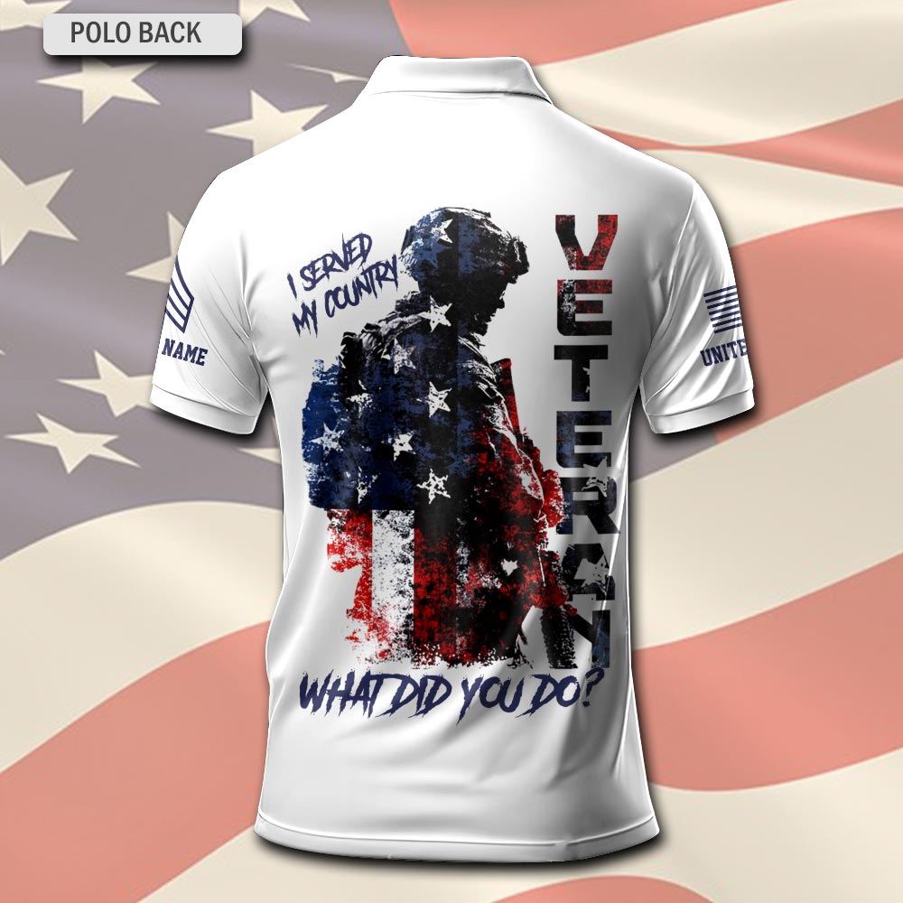 US Army, E 7 Army Master Specialist - Polo Shirt - Image 3