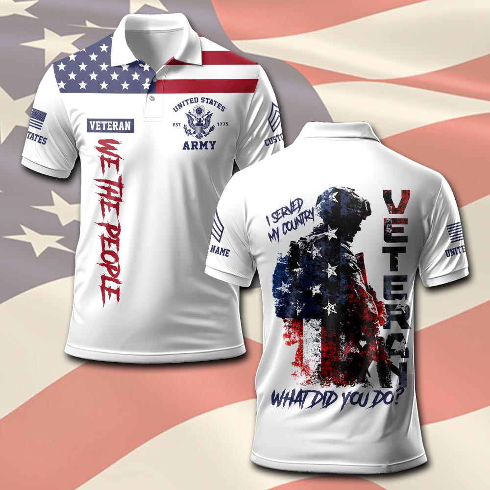 US Army, E 7 Army Master Specialist - Polo Shirt