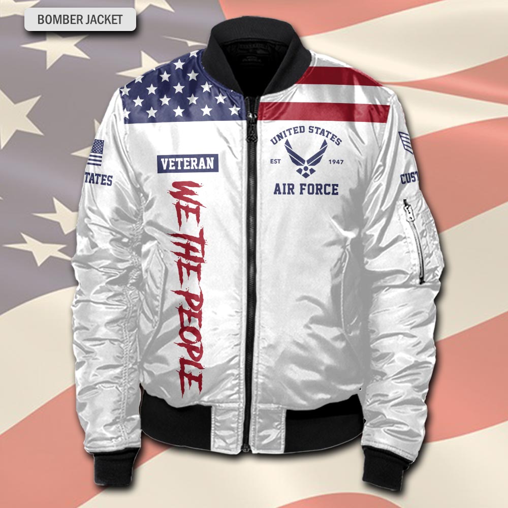 US Air Force , Honor The Fallen - Bomber Jacket - Image 2