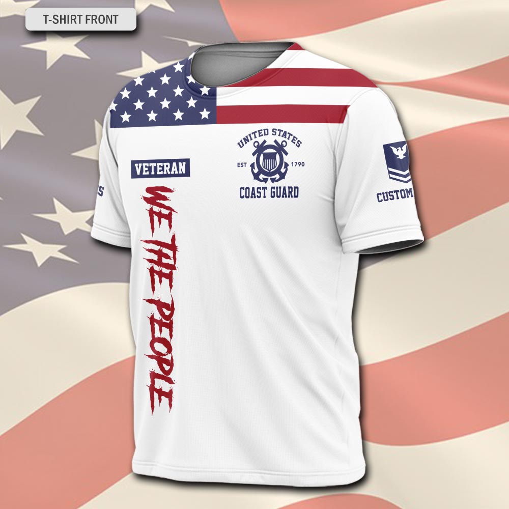 US Coast Guard, E 8 Gold - T-Shirt - Image 2